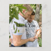 Carte postale Mariage Gay Photo personnalisée