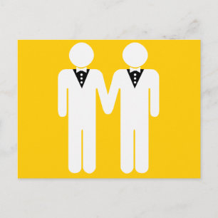 CARTE POSTALE MARIAGE GAY TOPPER