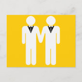 CARTE POSTALE MARIAGE GAY TOPPER (Devant)
