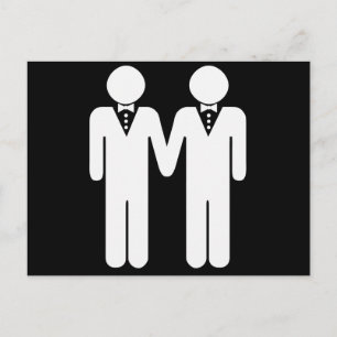 CARTE POSTALE MARIAGE GAY TOPPER