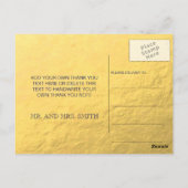 Carte postale Mariage Gold Foil (Dos)