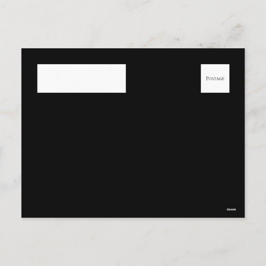 Carte postale Mariage gothique Black & White Swirl (Dos)