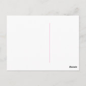 Carte postale mariage Gown Pink (Dos)