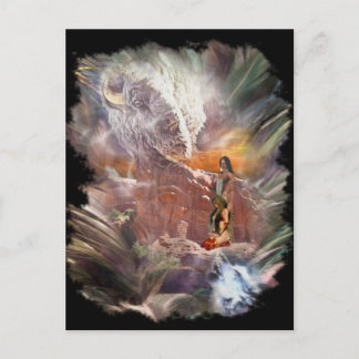 Carte Postale Mariage indien américain Night Vignette