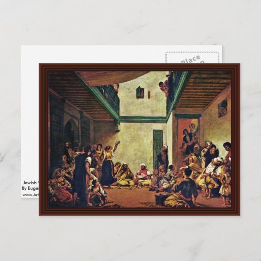 Carte Postale Mariage Juif Au Maroc (Devant / Derrière)