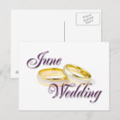 CARTE POSTALE MARIAGE JUIN (Devant / Derrière)
