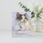 Carte postale mariage Kitten (Debout devant)