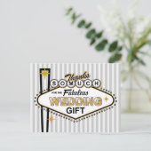 Carte postale Mariage Las Vegas Merci (Debout devant)