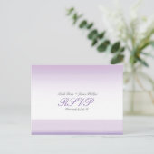 Carte postale Mariage Lavender Purple Watercolor (Debout devant)