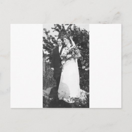 Carte Postale Mariage lesbien vers 1920 (Devant)