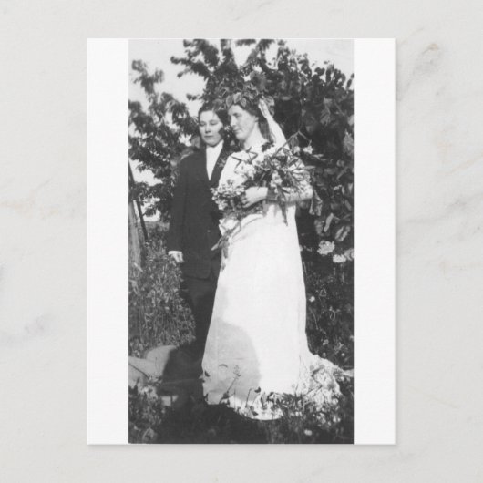 Carte Postale Mariage lesbien vers 1920 (Devant)