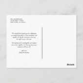 Carte postale Mariage marine et corail (Dos)