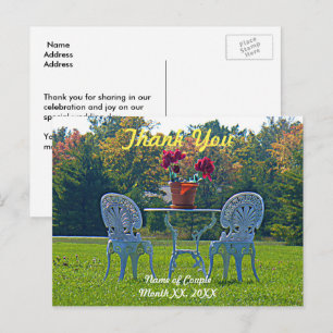 Carte postale Mariage Meadow of Love Merci