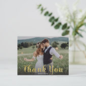 Carte Postale Mariage Merci (Debout devant)