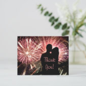 Carte Postale Mariage Merci (Debout devant)