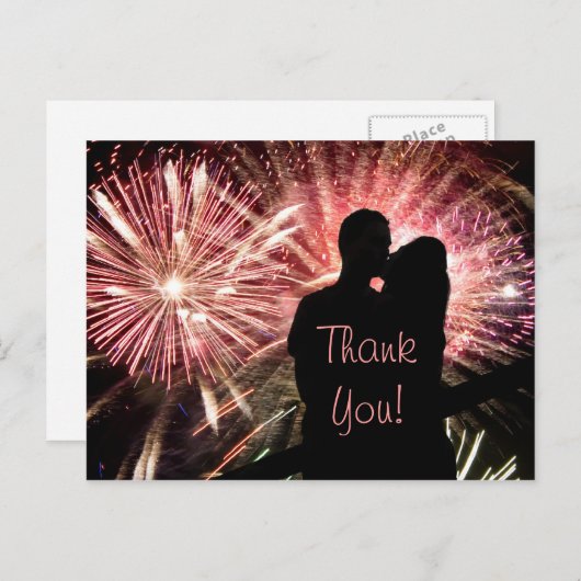 Carte Postale Mariage Merci (Devant / Derrière)