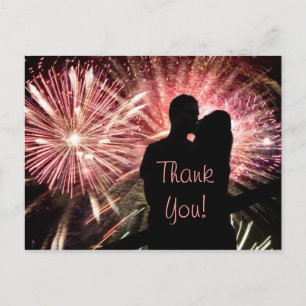 Carte Postale mariage Merci