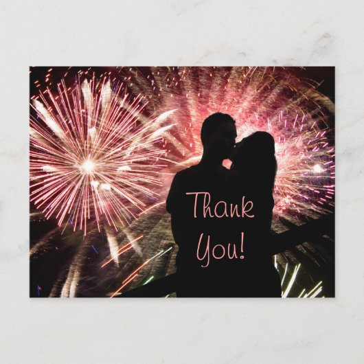 Carte Postale Mariage Merci (Devant)