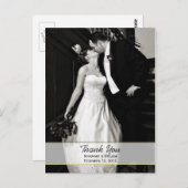 Carte postale Mariage Merci (Devant / Derrière)