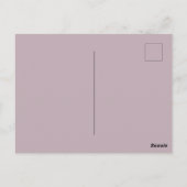 Carte postale mariage Merci (Dos)