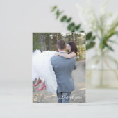 Carte postale mariage Merci (Debout devant)