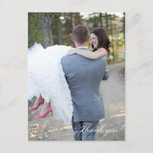 Carte postale mariage Merci