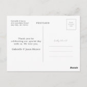 Carte postale Mariage Merci Beaucoup Merci (Dos)