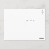 Carte postale Mariage Merci Coeur rose (Dos)