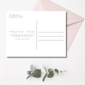 Carte postale Mariage Merci de script