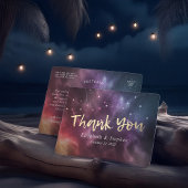 Carte Postale Mariage Merci Galaxy Star Nebula Constellation