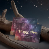 Carte Postale Mariage Merci Galaxy Star Nebula Constellation