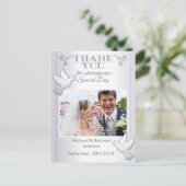 Carte postale mariage Merci Inséparables (Debout devant)
