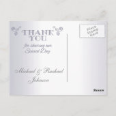 Carte postale mariage Merci Inséparables (Dos)
