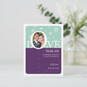 Carte Postale MARIAGE MERCI NOTE :: LOVEbubbles 6 (Debout devant)