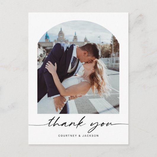 Carte postale Mariage minimaliste Arch (Devant)
