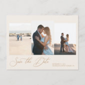 Carte Postale Mariage minimaliste Simple Moderne Enregistrer La (Devant)