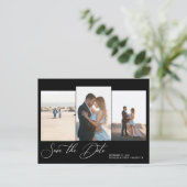 Carte Postale Mariage minimaliste Simple Moderne Enregistrer La (Debout devant)