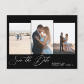 Carte Postale Mariage minimaliste Simple Moderne Enregistrer La (Devant)