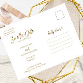 Carte Postale Mariage moderne Enregistrer la photo de date