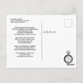 Carte Postale Mariage Modifier la date Alice au pays des merveil (Dos)