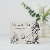 Carte Postale Mariage Modifier la date Alice au pays des merveil (Debout devant)