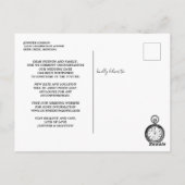 Carte Postale Mariage Modifier la date Alice au pays des merveil (Dos)