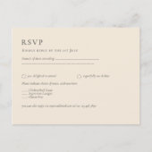 Carte Postale MARIAGE monochrome BEIGE clair BUDGET (Devant)