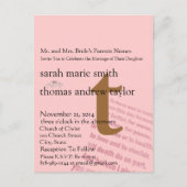 Carte postale Mariage Monogramme moderne Whimsical (Devant)