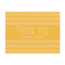 Carte postale Mariage Motif jaune