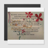 Carte postale mariage NEWSLETTER (Devant / Derrière)