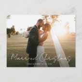 Carte Postale mariage Noël mariage vacances faire-part (Devant)