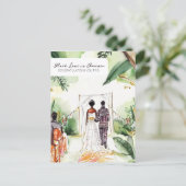 Carte Postale Mariage Noir (Debout devant)