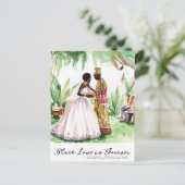 Carte Postale Mariage Noir (Debout devant)