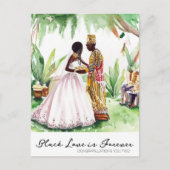 Carte Postale Mariage Noir (Devant)